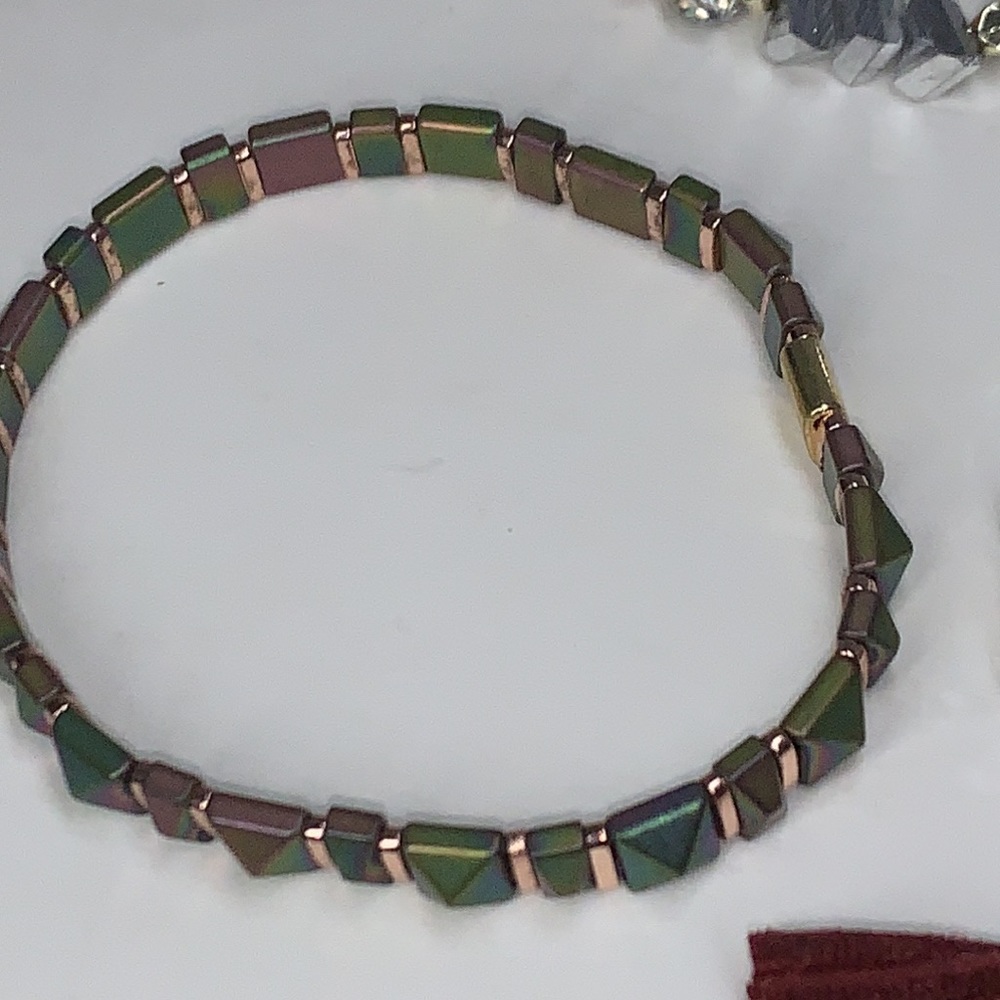 Erimish Fire Stack 5 Stretch Bracelets, 2 Charms,… - image 7